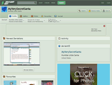 Tablet Screenshot of myverysecretsanta.deviantart.com