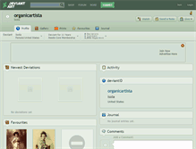 Tablet Screenshot of organicartista.deviantart.com