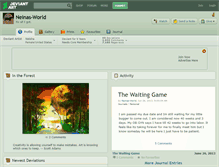 Tablet Screenshot of neinas-world.deviantart.com