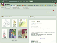 Tablet Screenshot of carolegal.deviantart.com