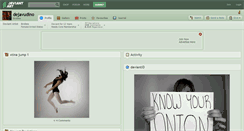 Desktop Screenshot of dejavudino.deviantart.com