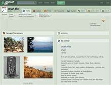 Tablet Screenshot of crush-this.deviantart.com