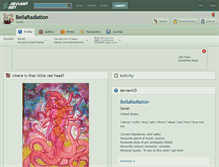 Tablet Screenshot of bellaradiation.deviantart.com
