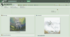 Desktop Screenshot of dancingfoxbird.deviantart.com