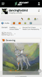 Mobile Screenshot of dancingfoxbird.deviantart.com