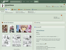 Tablet Screenshot of naruechisous.deviantart.com