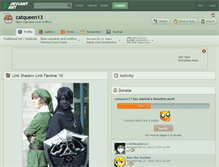 Tablet Screenshot of catqueen13.deviantart.com