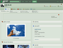 Tablet Screenshot of mah-lis-uh.deviantart.com