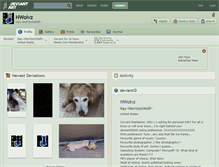 Tablet Screenshot of hwolvz.deviantart.com