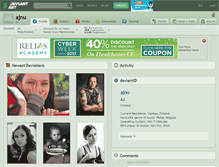 Tablet Screenshot of ajnu.deviantart.com