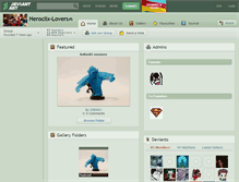 Tablet Screenshot of heroclix-lovers.deviantart.com