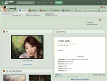Tablet Screenshot of chowyj.deviantart.com