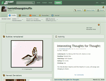 Tablet Screenshot of hamlettheangstmuffin.deviantart.com