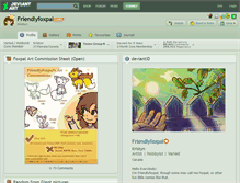 Tablet Screenshot of friendlyfoxpal.deviantart.com