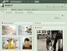 Tablet Screenshot of beletili-loc.deviantart.com