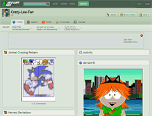 Tablet Screenshot of crazy-lee-fan.deviantart.com