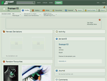 Tablet Screenshot of freman10.deviantart.com