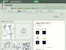 Tablet Screenshot of benin6man.deviantart.com