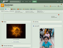 Tablet Screenshot of blazedezignz.deviantart.com