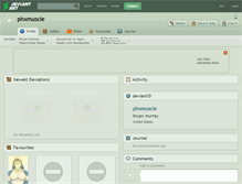 Tablet Screenshot of phxmuscle.deviantart.com