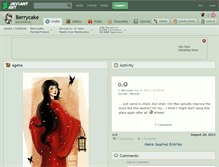 Tablet Screenshot of berrycake.deviantart.com