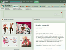 Tablet Screenshot of nekokaru.deviantart.com