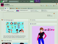 Tablet Screenshot of luv2drw.deviantart.com