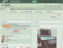 Tablet Screenshot of jaenalee.deviantart.com