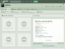 Tablet Screenshot of cydblack.deviantart.com