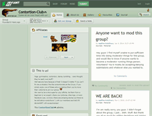 Tablet Screenshot of contortion-club.deviantart.com