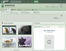 Tablet Screenshot of izzyhorselover.deviantart.com