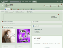 Tablet Screenshot of datenshi793.deviantart.com