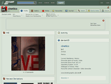 Tablet Screenshot of cinetico.deviantart.com