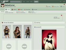 Tablet Screenshot of darkestcorner.deviantart.com