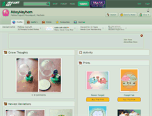 Tablet Screenshot of missymayhem.deviantart.com