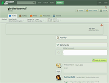Tablet Screenshot of gin-the-lonewolf.deviantart.com