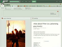 Tablet Screenshot of eveation.deviantart.com