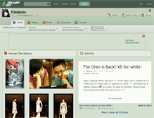 Tablet Screenshot of friedoreo.deviantart.com