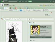 Tablet Screenshot of ino-chan.deviantart.com