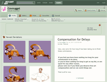 Tablet Screenshot of cownugget.deviantart.com