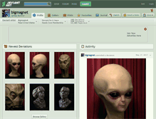 Tablet Screenshot of bigmagnet.deviantart.com