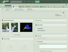 Tablet Screenshot of markosb.deviantart.com