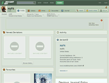 Tablet Screenshot of mzfit.deviantart.com