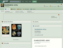 Tablet Screenshot of dumbledores--army.deviantart.com
