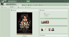 Desktop Screenshot of damnedcreative.deviantart.com