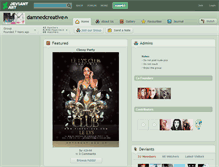 Tablet Screenshot of damnedcreative.deviantart.com