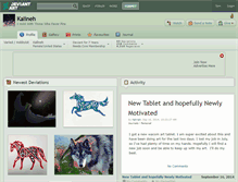 Tablet Screenshot of kalineh.deviantart.com