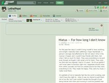 Tablet Screenshot of lethalpepsi.deviantart.com