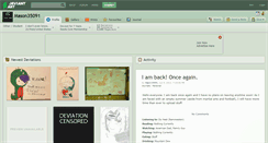 Desktop Screenshot of mason35091.deviantart.com