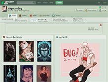 Tablet Screenshot of magnum-bug.deviantart.com